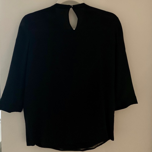 Versace jewel neck top, 3/4 sleeves - Picture 3 of 5